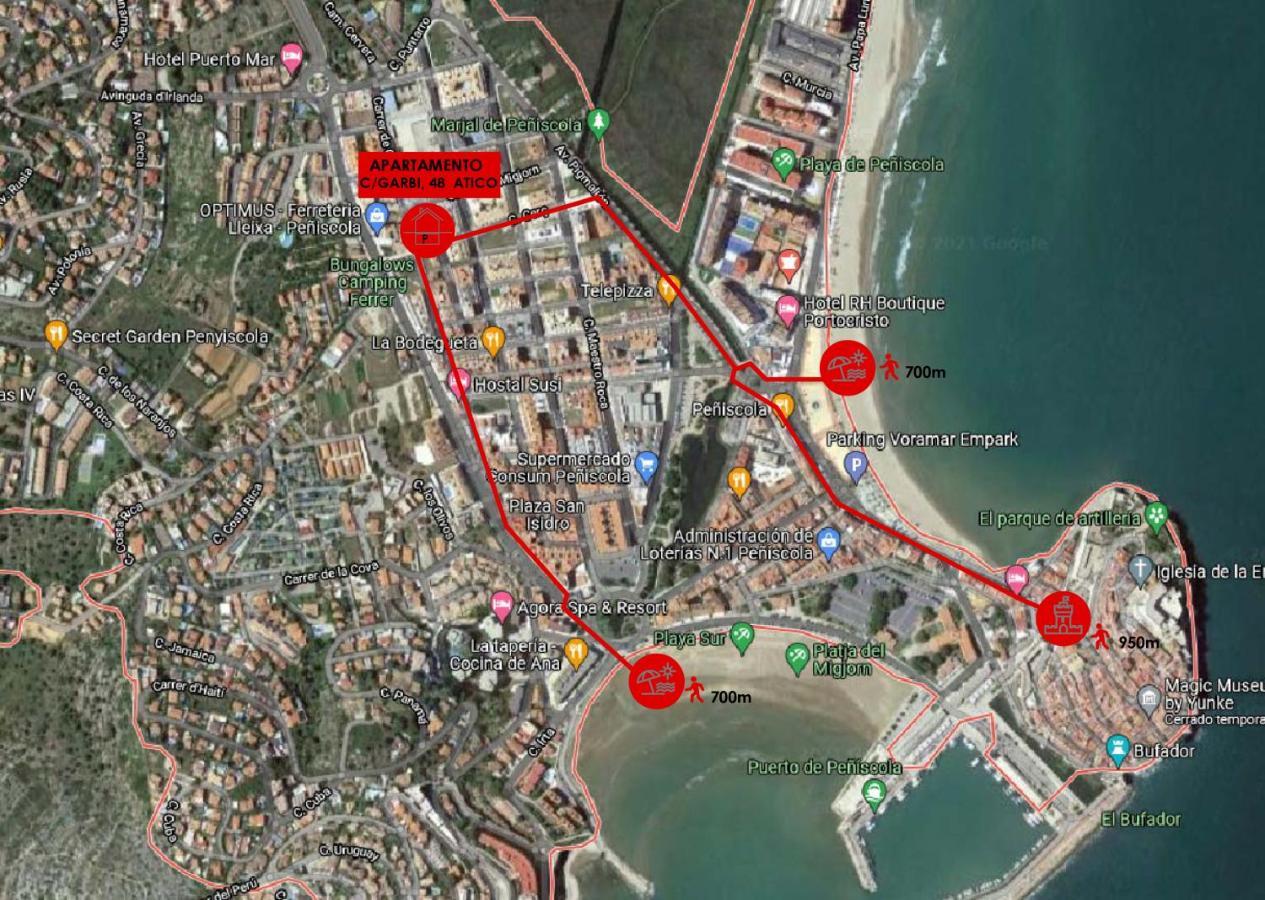 Atico Nuevo Con Terraza Peniscola Apartman Kültér fotó